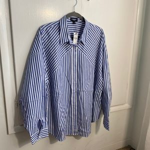 Stripe Oversized button up